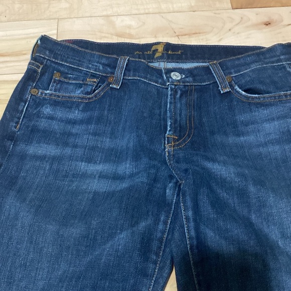 7 for all Mankind Dark Blue Denim Jeans - Picture 7 of 14